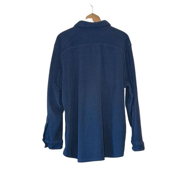 L.L. Bean Men's Chamois Light Blue Shirt Shacket Jacket Heavy Flannel Size XL - Picture 3 of 8